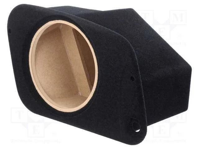 Caixa do alto-falante; MDF; preta; 250mm; Fresagem: 272mm; Audi