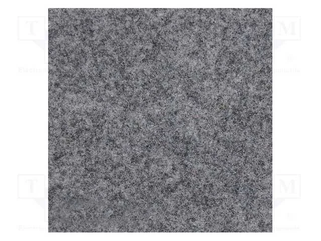 Upholstery Cloth, Dim: 1500x700mm, Thk: 3mm, Light Gray Melange