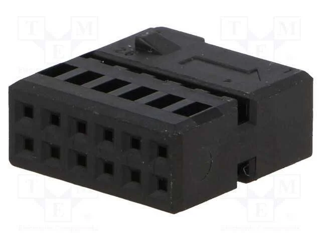 Carca&ccedil;a do Conetor, Ficha, Quadlock 12pin, Preta, 342900
