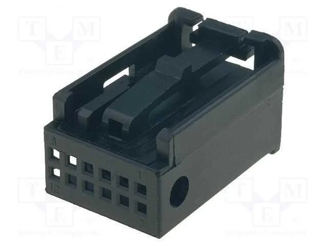 Protetor de carca&ccedil;a, ficha, Quadlock 12pin, preta.