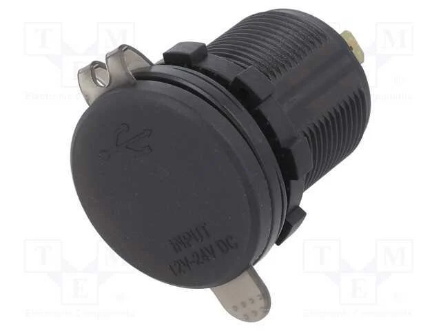 Alimentador de autom&oacute;vel, Tomada USB A,Tomada USB.