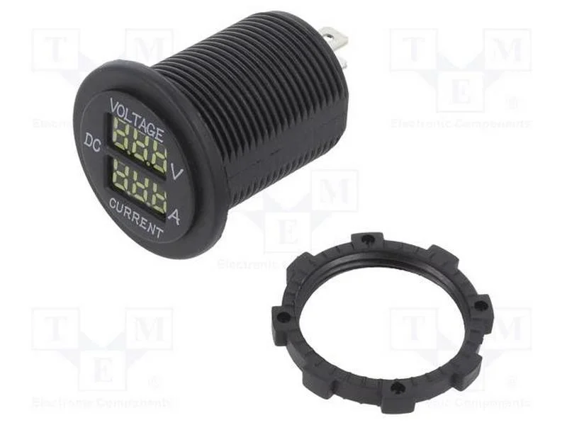 Volt&iacute;metro, Tens.alim: 5&divide;30VDC, I DC: 1&divide;15A, pret.