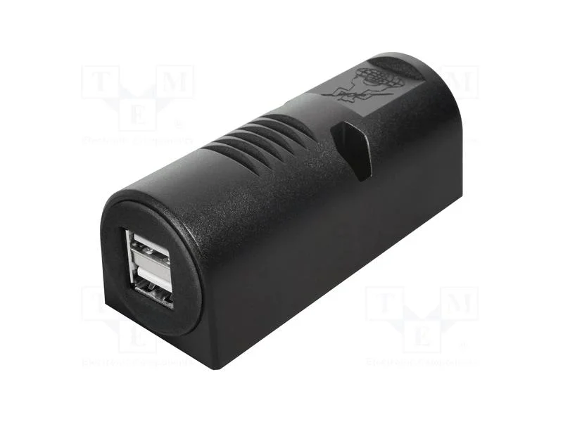 Alimentador de Autom&oacute;vel, Usb a Tomada X2, Inom: 5a, 5v/2,5a