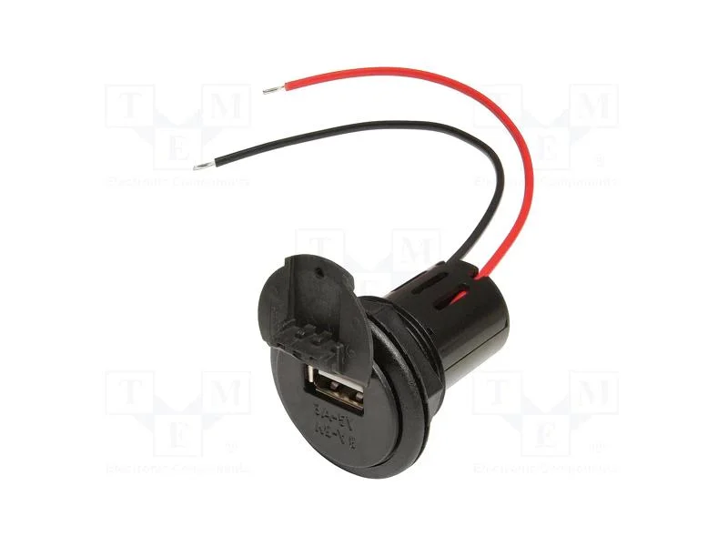 Alimentador de Autom&oacute;vel, Usb B Tomada, Inom: 3a, 5v/3a, Preta