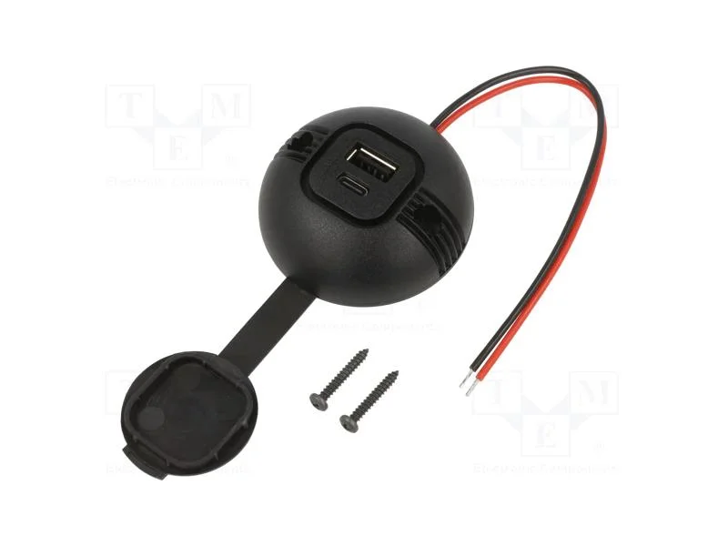 Alimentador de autom&oacute;vel, Tomada USB A,Tomada USB.