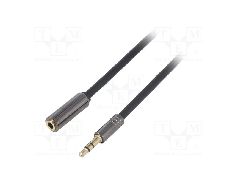 Cabo, Dourado, Jack 3,5mm 3pin Tomada,Jack 3,5mm 3pin Ficha, 2m