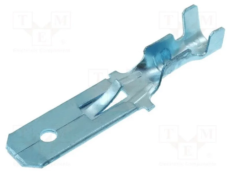 Conetor: Plano, 6,3mm, 1&divide;2,5mm2, com Trava, Macho