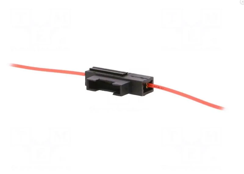 Tomada, 19mm, 0,75mm2, 5a, Vermelho, Fus&iacute;veis para Autom&oacute;vel