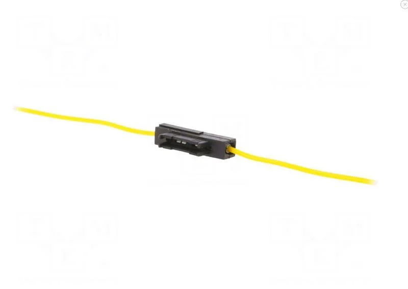 Tomada, 19mm, 0,75mm2, 5A, amarelo, fus&iacute;veis para.