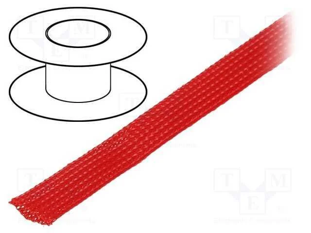 Entran&ccedil;, Poli&eacute;ster, Embalagem: 100m, Vermelho, Temp: -50&divide;150&deg;c