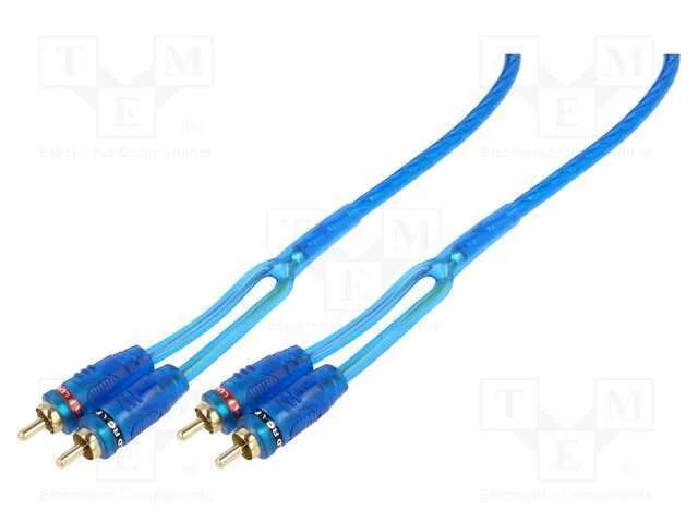 Cabo, Tomada Rca X2,Rca Ficha X2, 5m, para Amplificar