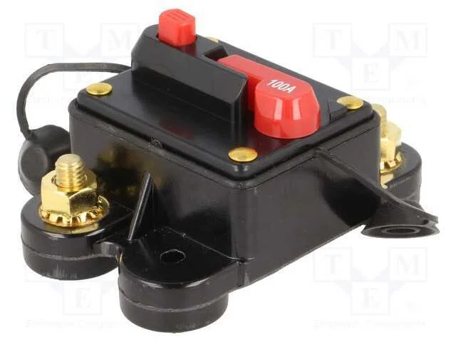 Fus&iacute;vel: autom&aacute;tico, automotivo, 100A, preta, 12&divide;.