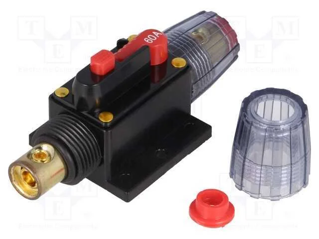 Fus&iacute;vel: Autom&aacute;tico, Automotivo, 60a, Preta, 12&divide;24vdc, Retardado