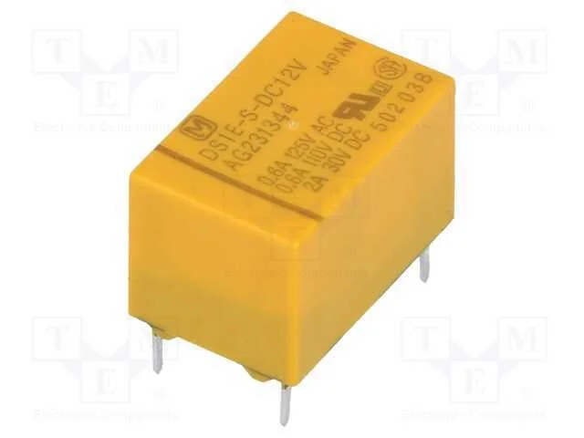 Rel&eacute;: Eletromagn&eacute;tico; Spdt; Ubobina : 12vdc; Icontactos Max: 2a