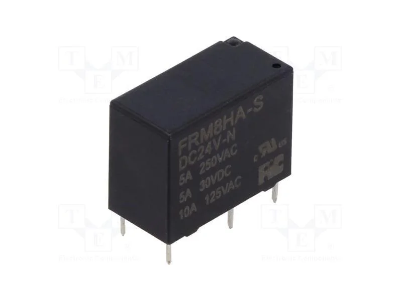 Rel&eacute;: Eletromagn&eacute;tico; Spst-No; Ubobina : 24vdc; 5a/250vac; Pcb