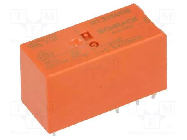Rel&eacute;: Eletromagn&eacute;tico; Spdt; Ubobina : 6vdc; Icontactos Max: 16a