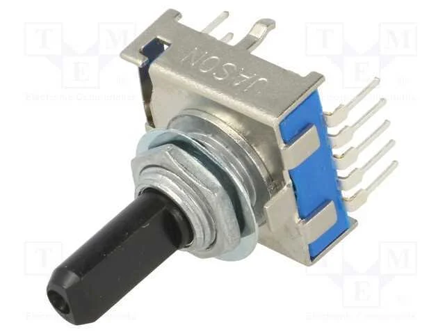 Interruptor: girat&oacute;rio; Pos: 6; 0,3A/16VDC; 30&deg;; .