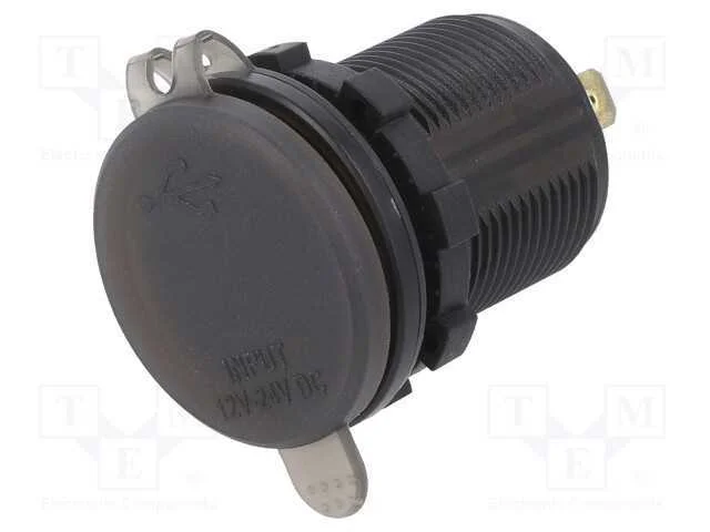 Alimentador de autom&oacute;vel, Tomada USB A,Tomada USB.