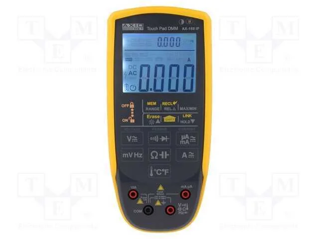 Mult&iacute;metro Digital; Lcd; (6000); 3x/S; True Rms; -200&divide;1000&deg;c; Ip65