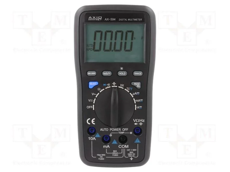 Mult&iacute;metro Digital; Usb; Lcd; 3,75 D&iacute;gitos (3999); 3x/S