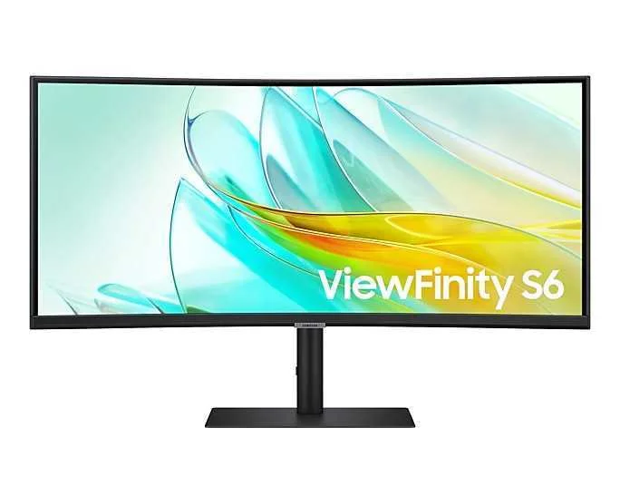 Monitor Curvo Viewfinity S6 LED 34" Ls34c652uauxen 4k Ultra Hd Preto - Samsung