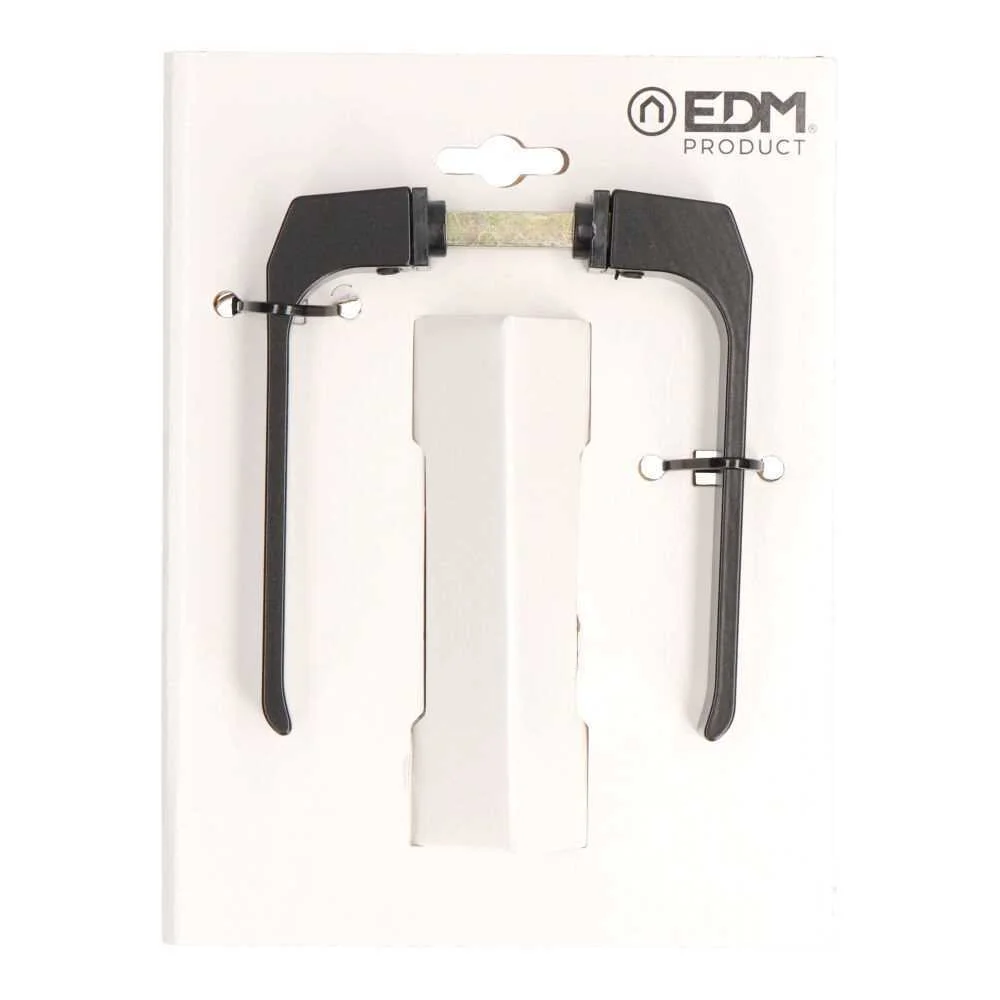 Bl&iacute;ster Jogo Puxador 702 Aluminio Preto Edm