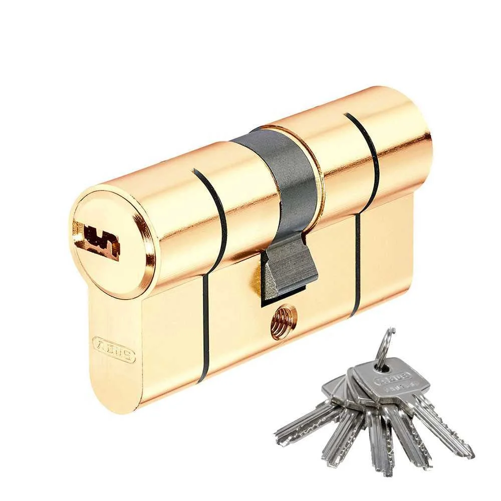 Cilindro Perfil Europeu Chave Pontos Lat&atilde;o e Dupla Embraiagem 30/40mm - D66 Mm 30/40 Abus