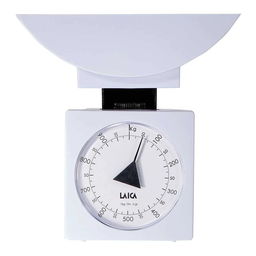 Balan&ccedil;a Mec&acirc;nica com Bol Branca 1kg Ks711 Laica