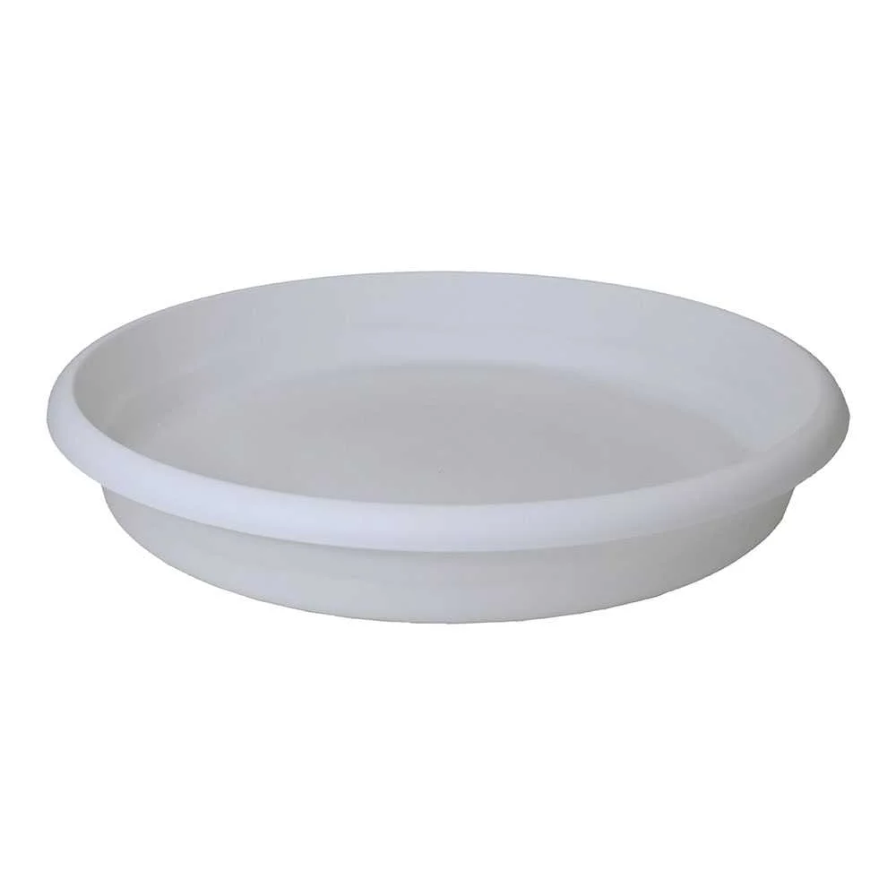 Prato de Inje&ccedil;&atilde;o para Vasos Terra &Oslash;18cm Branco Pl.