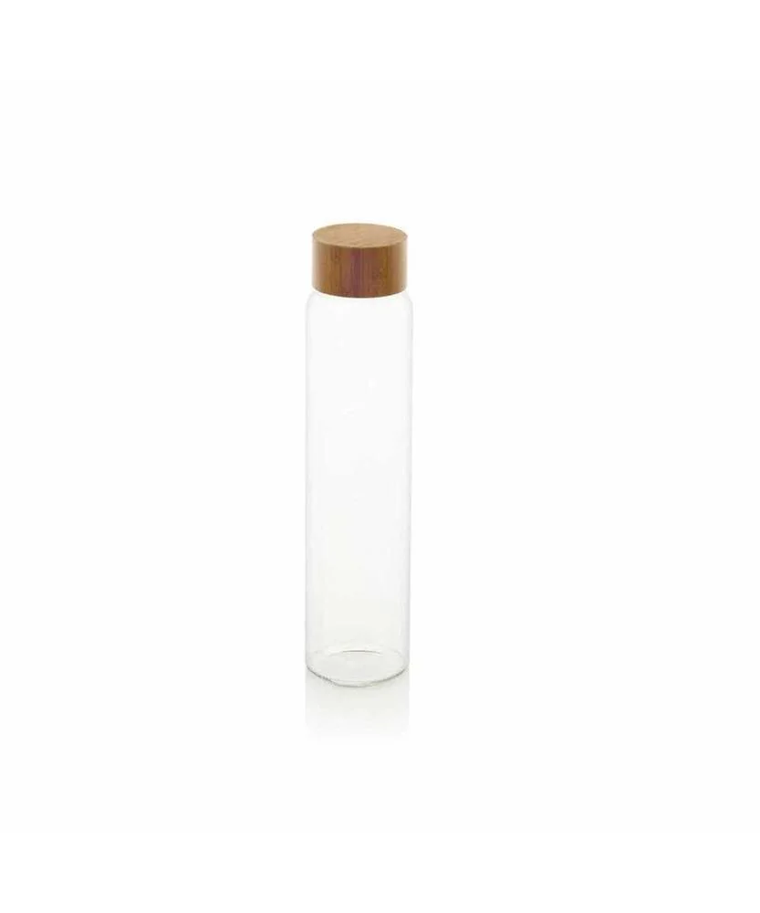 Garrafa de Vidro T/Bambu &Oslash;8x26,5 1l Ms70099 Andre.