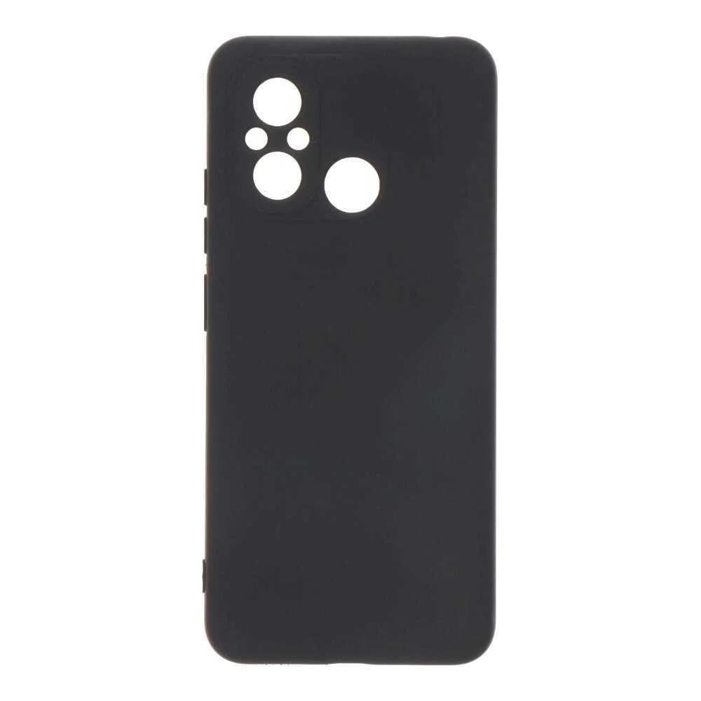 Capa Preta de Pl&aacute;stico Soft Touch para Redmi 12c