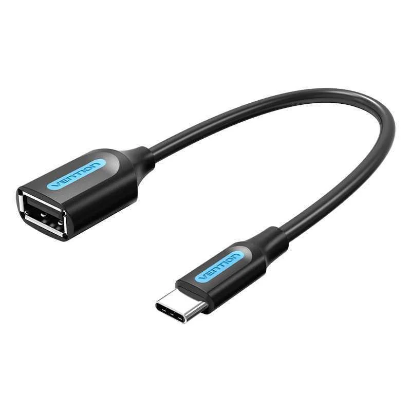 Adapter Usb-C 2.0 M To F Usb-A Otg Vention Ccsbb 0.15m (Black)