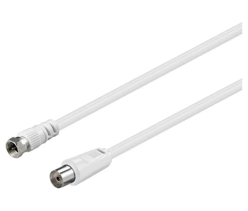 Conexi&oacute;n de Antena de Tv Hembra a F Macho 2.5m