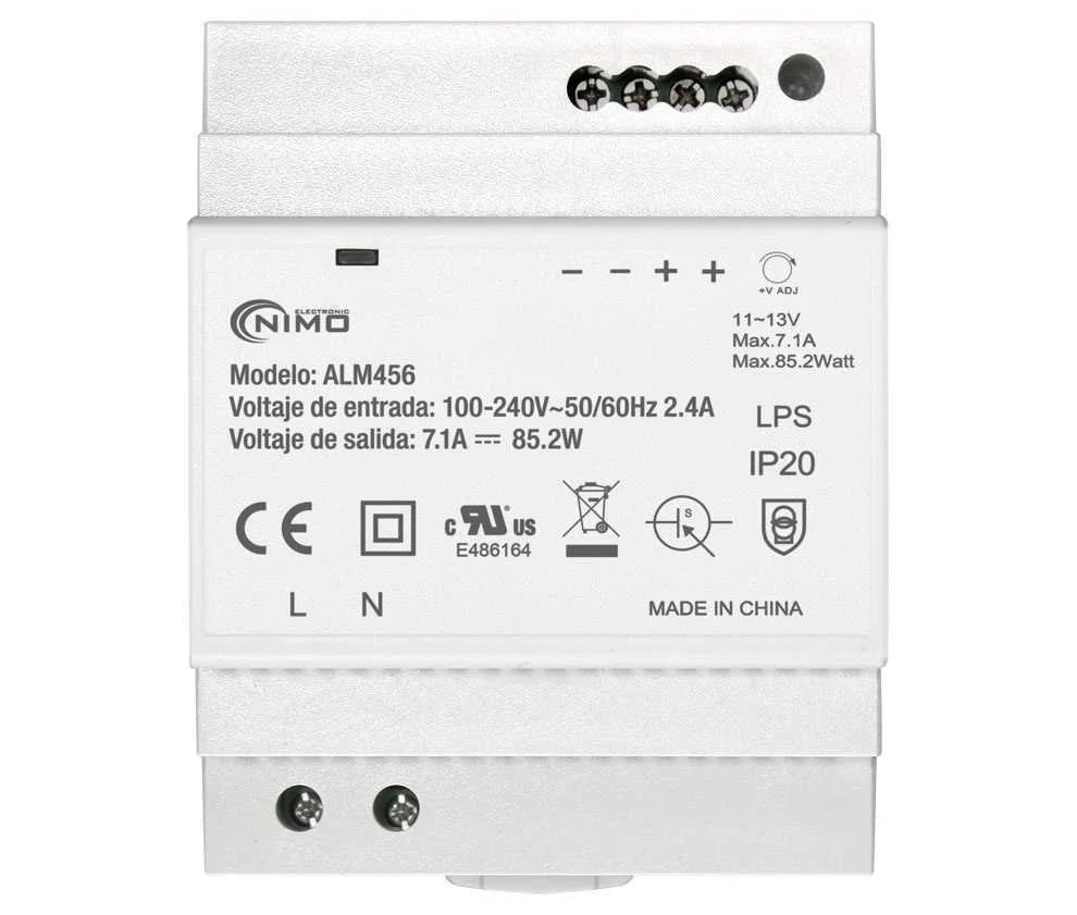 Fonte de Alimenta&ccedil;&atilde;o Comutada em Trilho Din 12v/7.