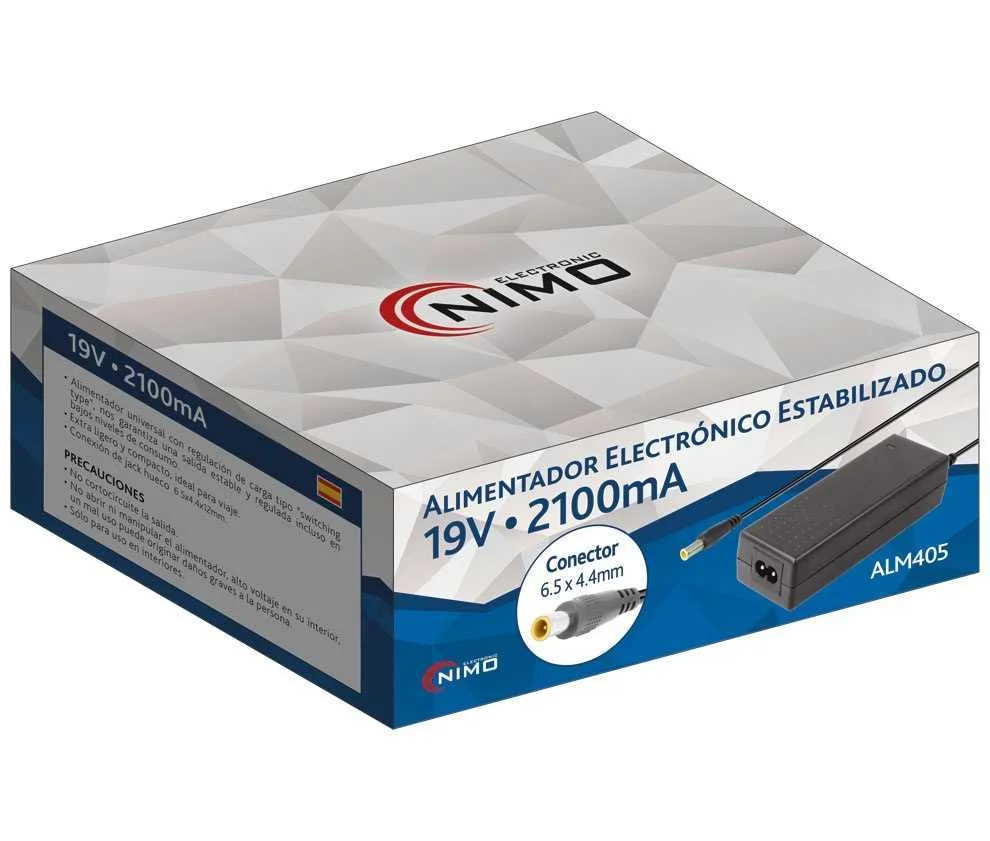 Alimentador Electr&oacute;nico Universal 19vcc/2.1a