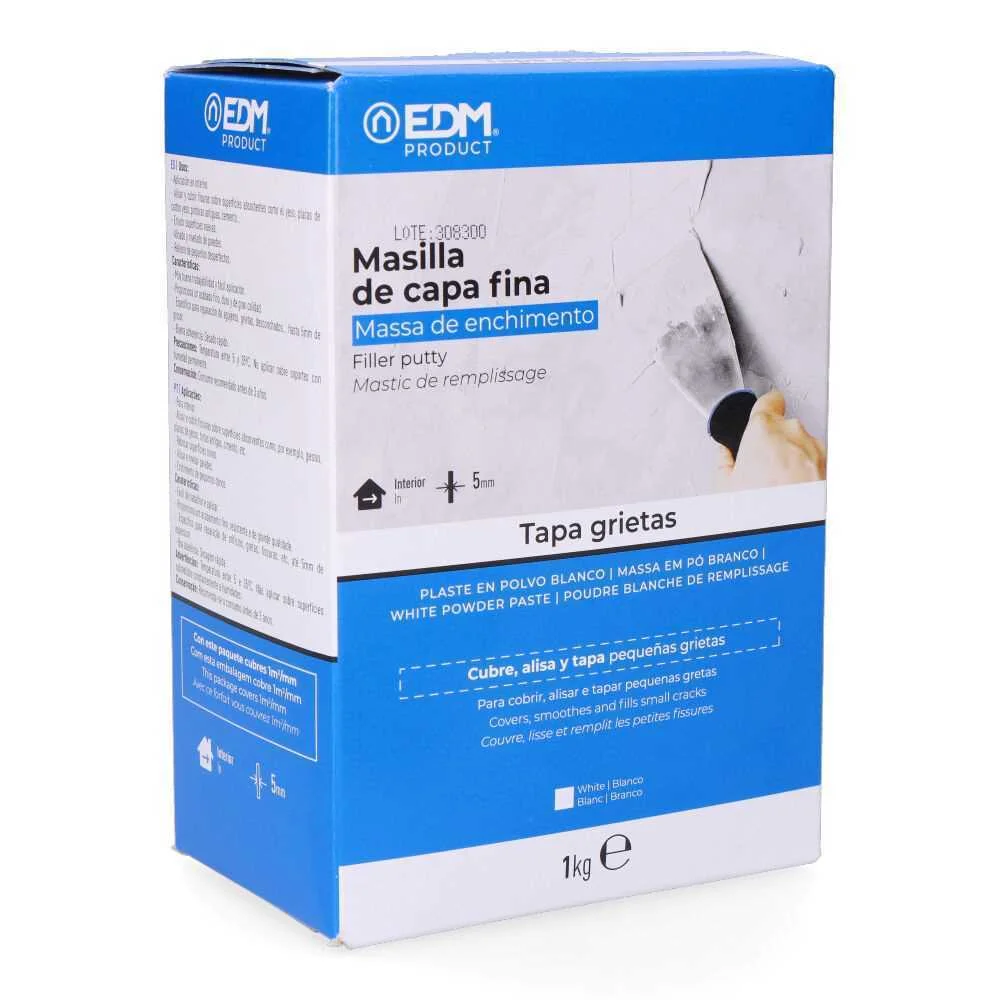 Massa de Enchimento Camada Fina 1kg Edm