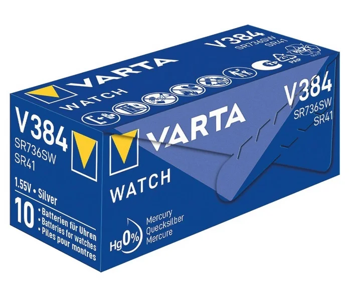 Sr41 / V384  Pilha de Oxido de Plata