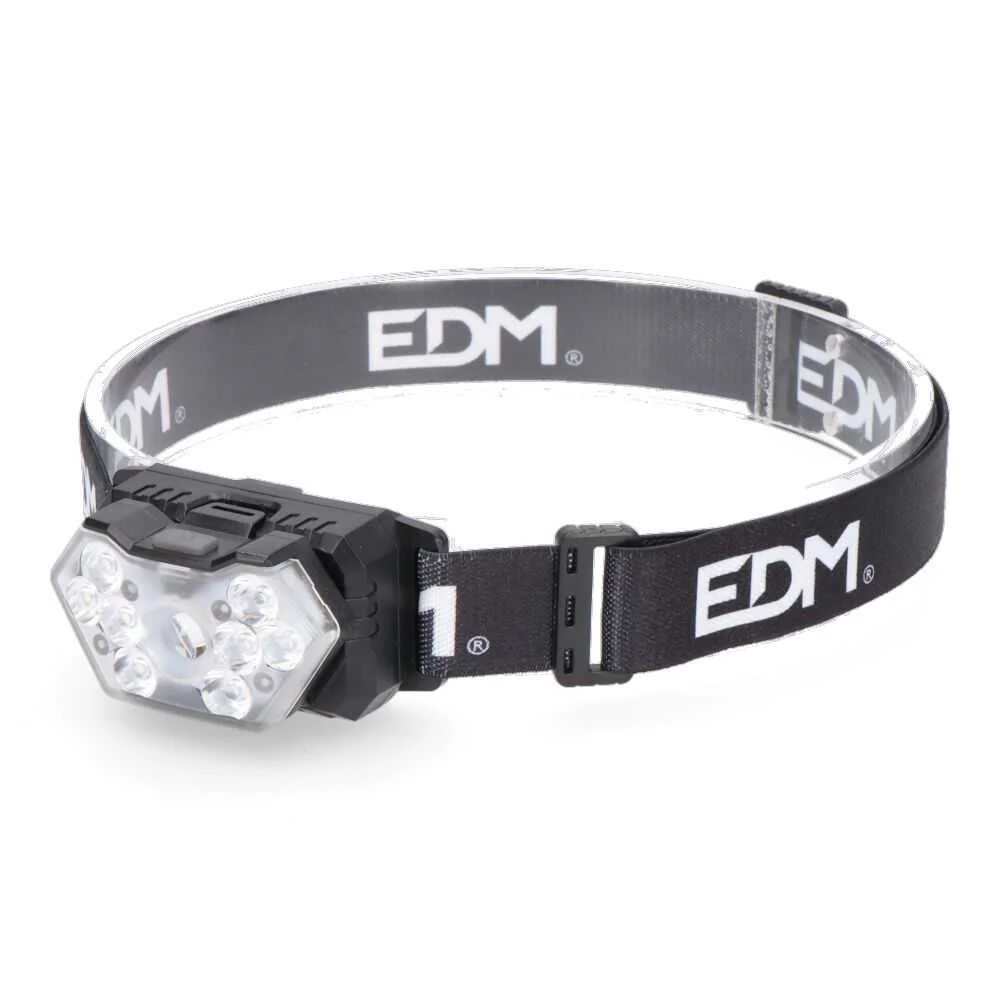 Lanterna de Cabe&ccedil;a a Pilhas 5w + 8x1w 400lm 9 Led.
