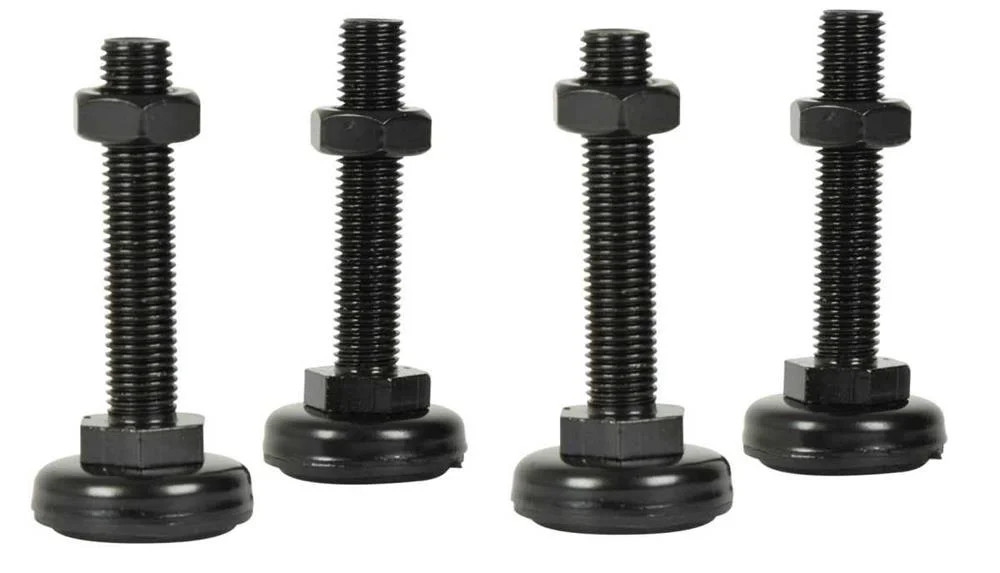 Conjunto de 4 P&eacute;s Ajust&aacute;veis para Racks de 19"