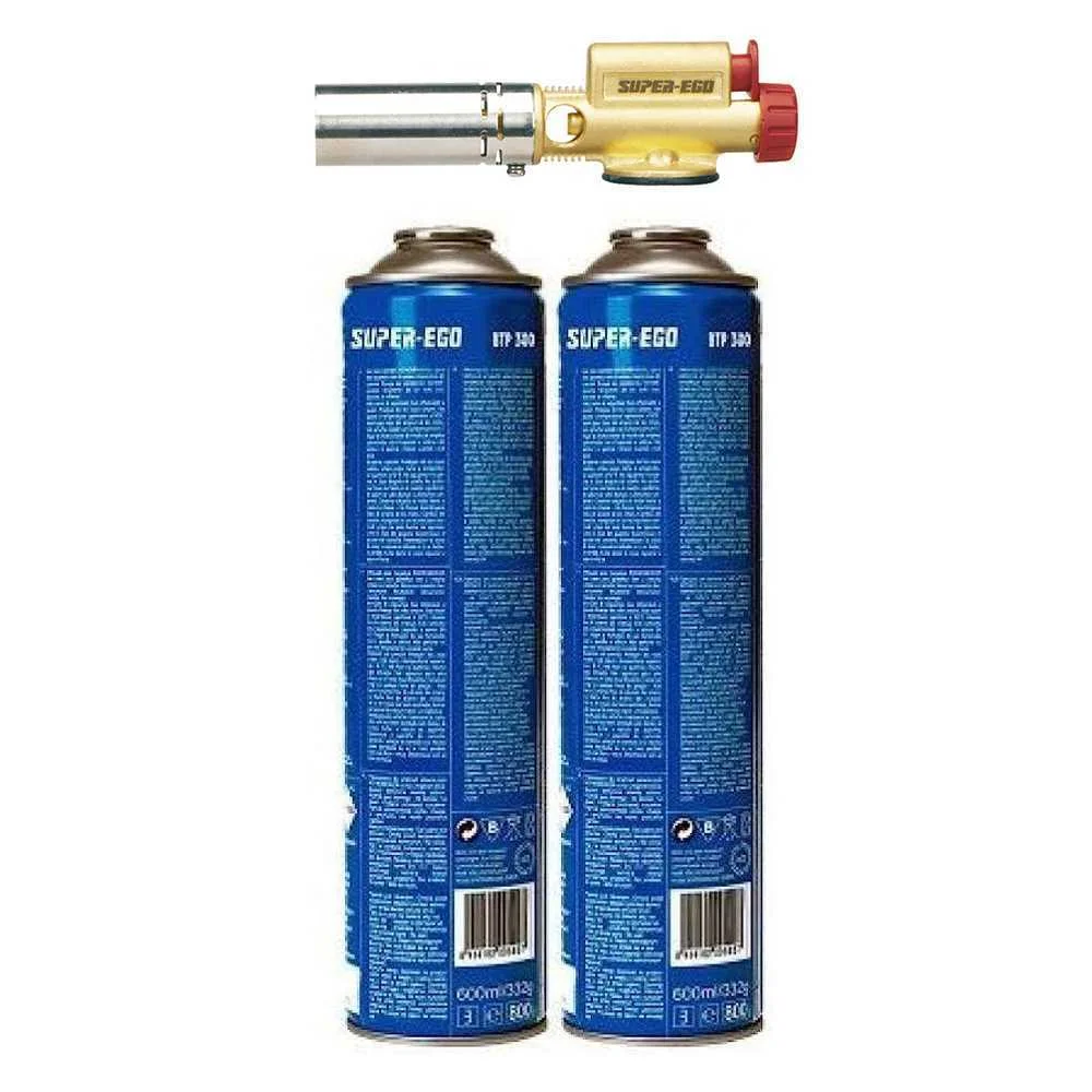 Ma&ccedil;arico Easyfire com Piezo Rosca Eu 7/16" + 2 Garrafas Btp300 1000000768 Super Ego