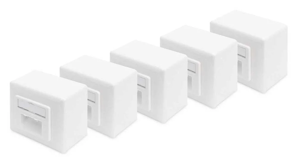 Digitus Rj45 Dose 2x Rj45 Cat6 Geschirmt Aufputz 5er Set