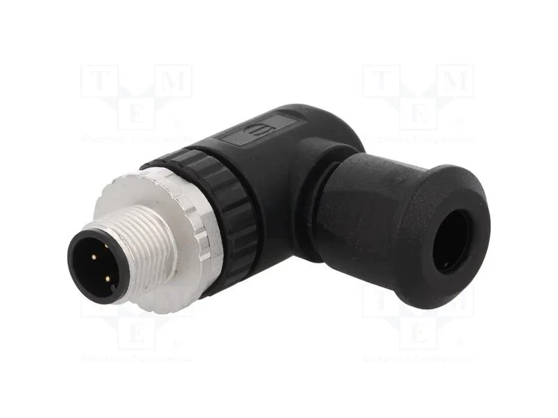 Ficha, M12, Pin: 4, Macho, C&oacute;digo A-Devicenet / Canopen, com Cabo