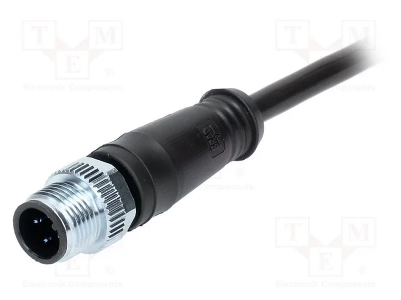 Ficha, M12, Pin: 4, Macho, C&oacute;digo A-Devicenet / Canopen, 5m, Ip67