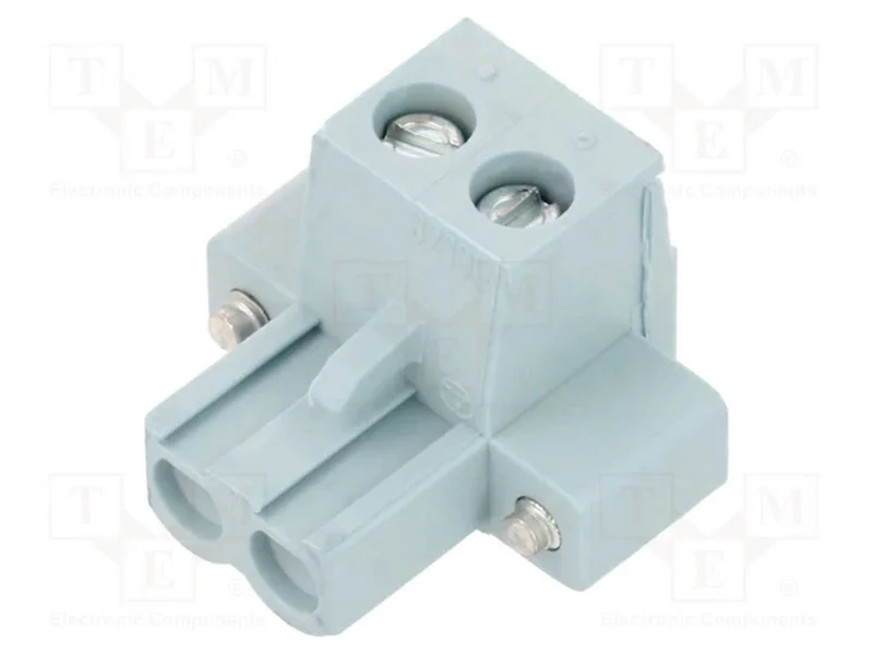 Bloco terminal separ&aacute;vel, 5,08mm, faixas: 2, simp.