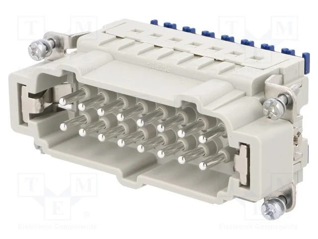 Conector: Hdc, Inserto de Contatos, Macho, Han Es Press, Pin: 16