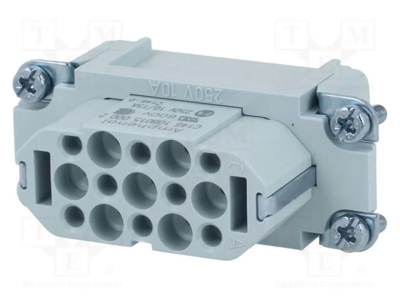 Conector: HDC, inserto de contatos, f&ecirc;mea, C146,h.