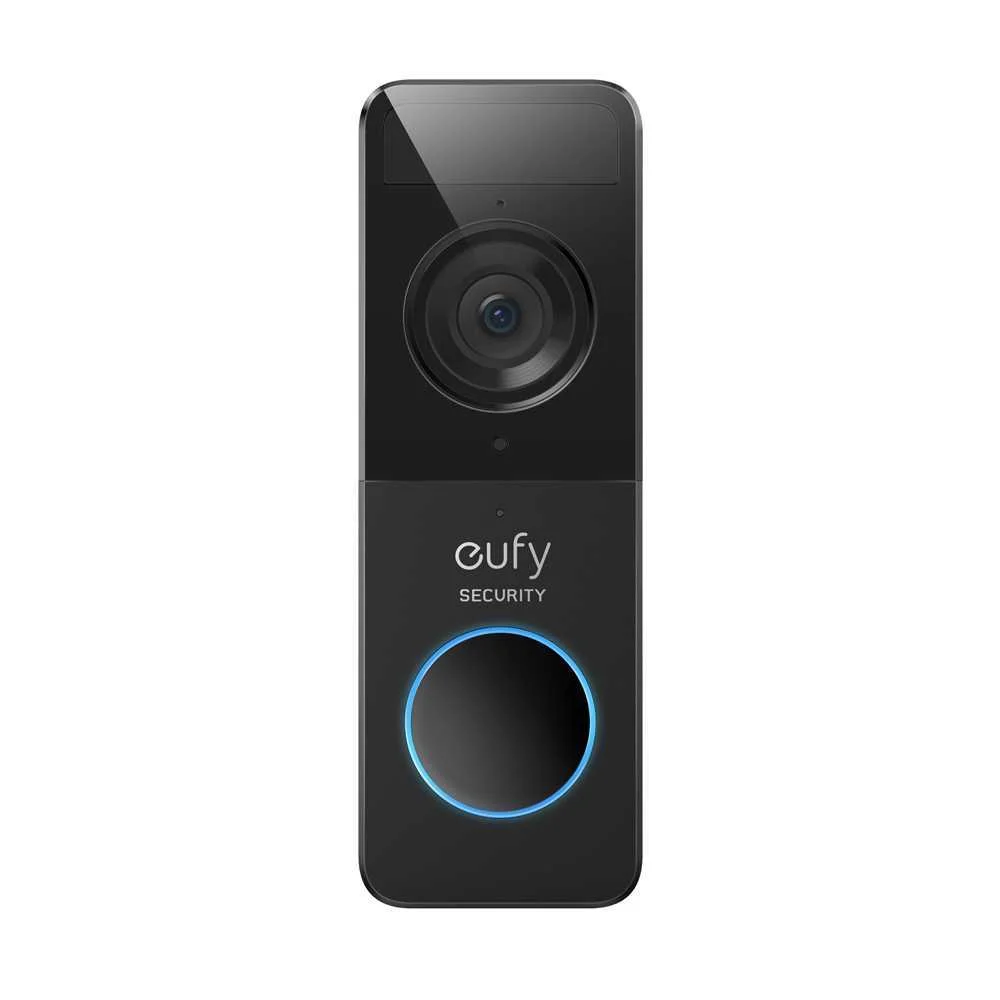 V&iacute;deo Porteiro Inteligente Eufy Battery Video Doorbell Slim 1080p Preto