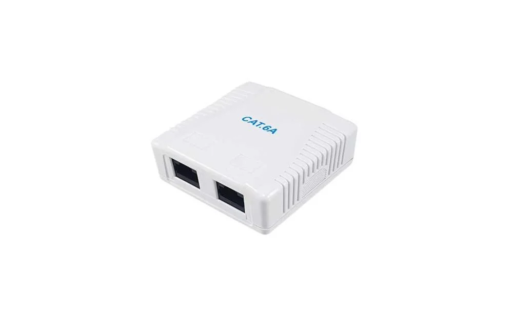Equip Aufputzdose Cat6a 2-Port 2x Rj45 Utp