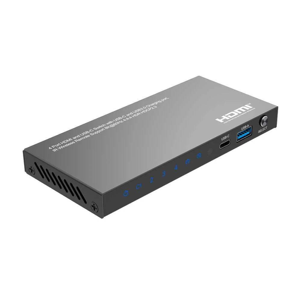 Hdmi Switch - 3 Entradas Hdmi - 1 Entrada Usb-C -.