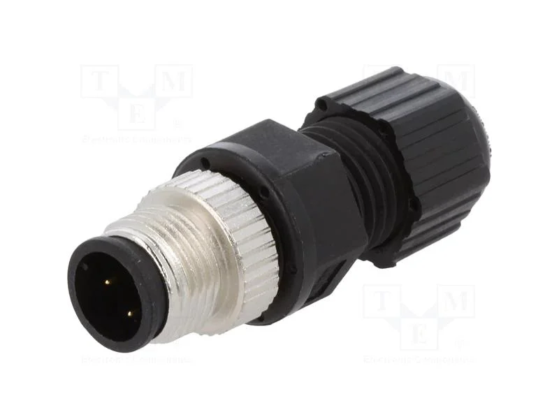 Conector M12 Ficha Pin 4 Macho M12 Altw 25.